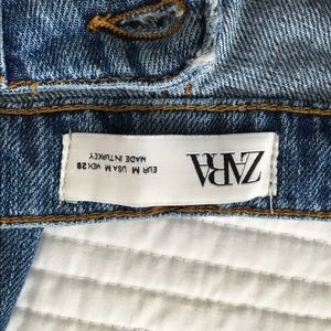 Zara elastic bottom jeans